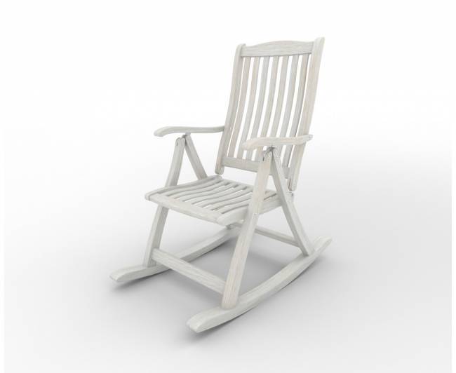 Кресло-качалка из дуба "Leda", раскладное 