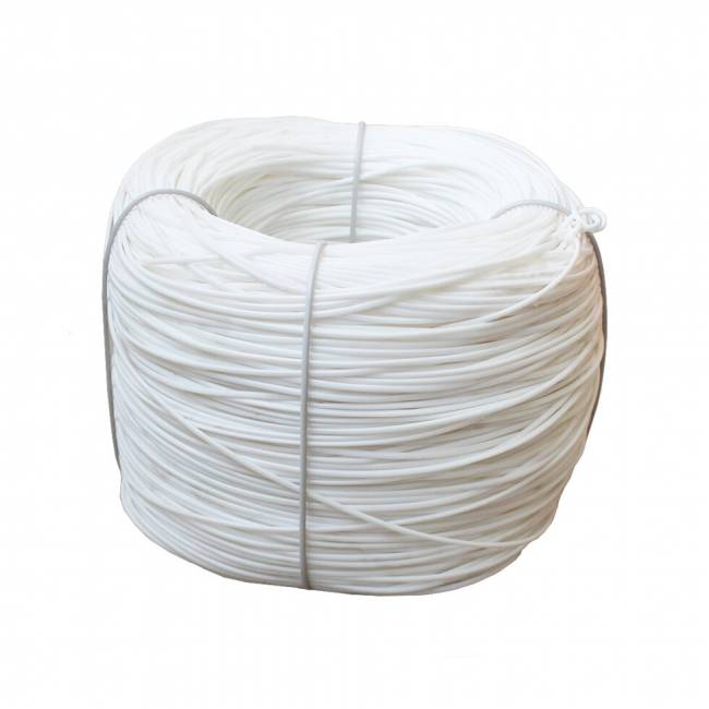 Круглый искусственный ротанг для плетения, "белый", 1200 м
