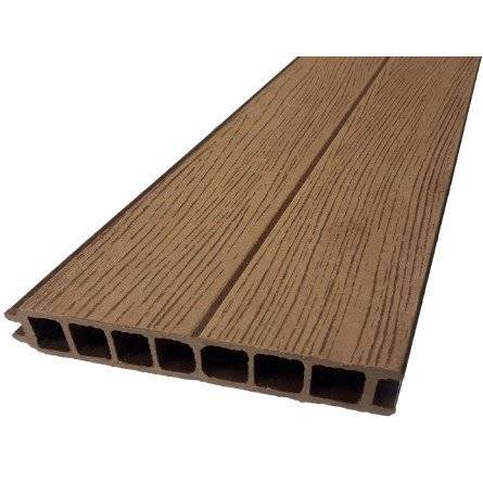 Доска ДПК заборная с тиснением А/Б, шип-паз, 165*25*2000 мм