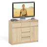 Комод с ящиками и дверками Мори МК1200.4 цвет дуб сонома