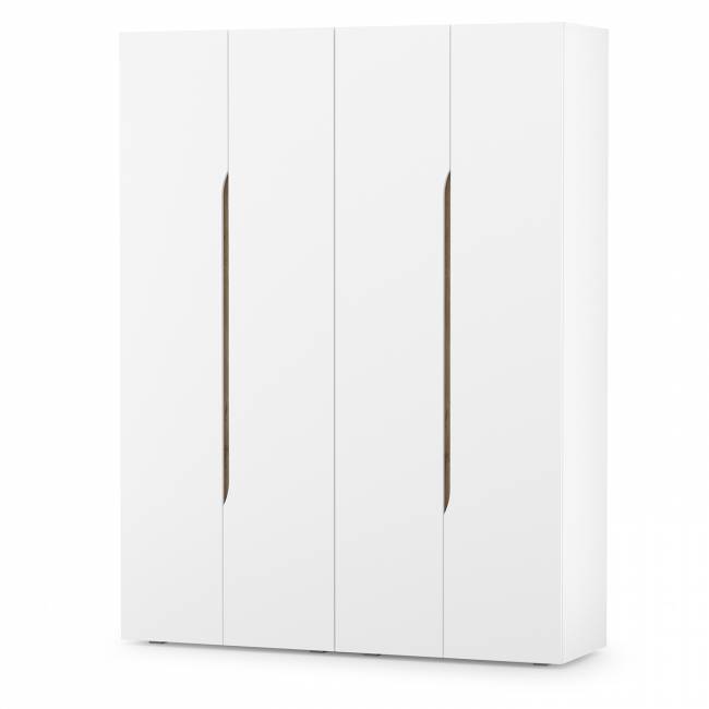 Два шкафа двустворчатых Муссон цвет белый/дуб эндгрейн элегантный