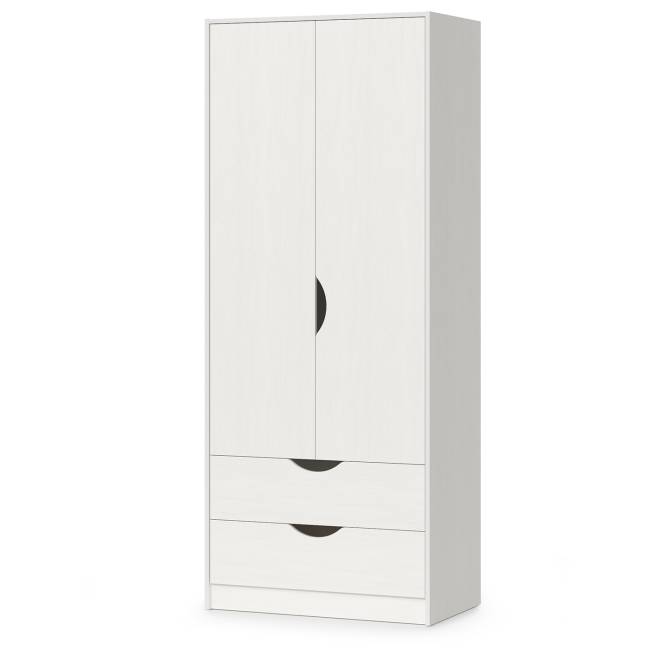 Кровать детская с ящиками со шкафом Уна цвет белый