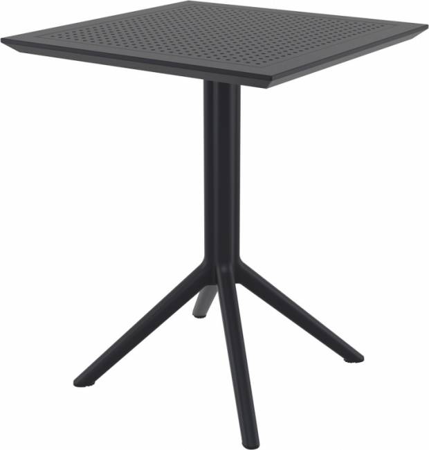 Стол пластиковый складной Sky Folding Table 60 черный 600х600х740 мм