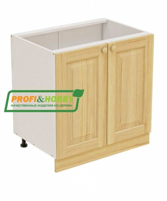Тумба 2 двери 800х530х720 + фасад сосна без покраски Тумба 2 двери 800х530х720 + фасад сосна без покраски