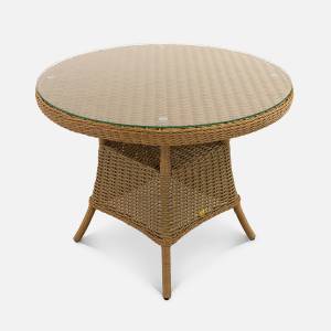 Стол Primo D990 СТ (с упаковкой) Американский орех, RAL 8011, CT.Прозрачное