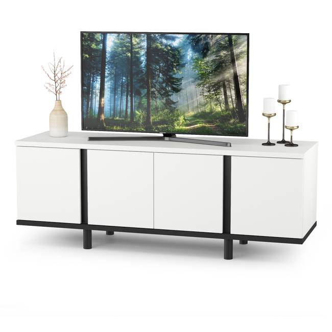 Комплект мебели в спальню Валенсия № 11 цвет белый шагрень/чёрный