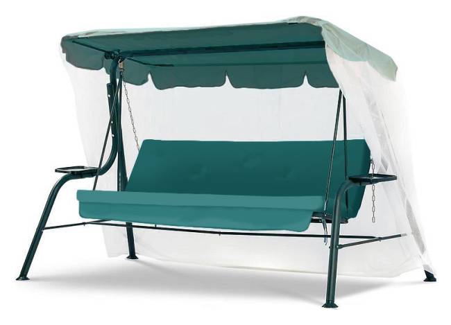 Качели садовые "Лотос" зеленые Качели садовые "Лотос" зеленые
