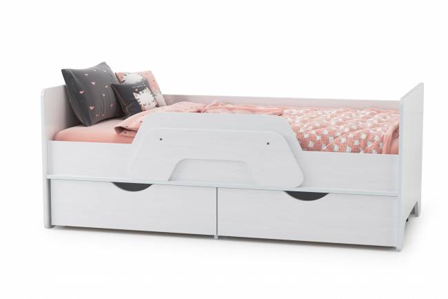 Кровать с ящиками Уна 11.22 цвет белый
