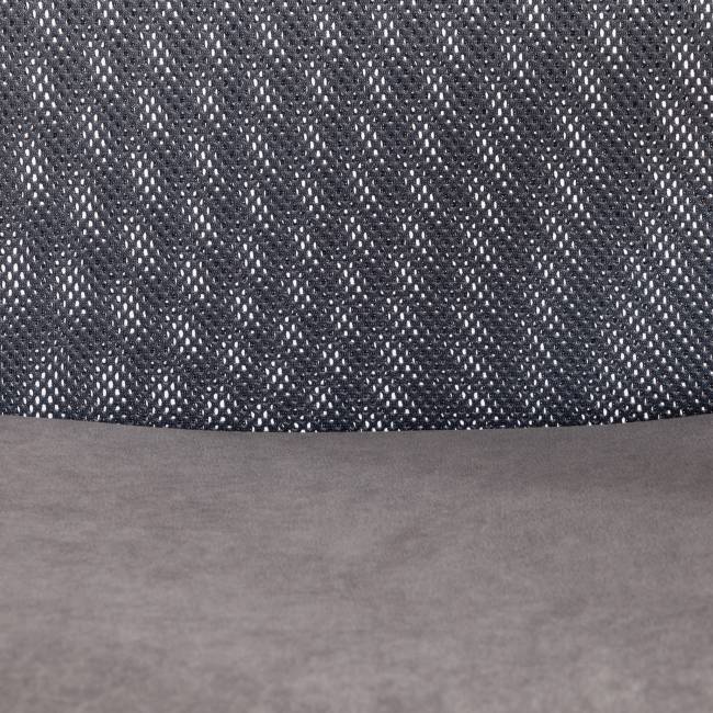 Кресло Практик/Practic (мп) флок/кож/зам , серый/металлик, 29/W-12/36 серый/металлик флок/кож/зам