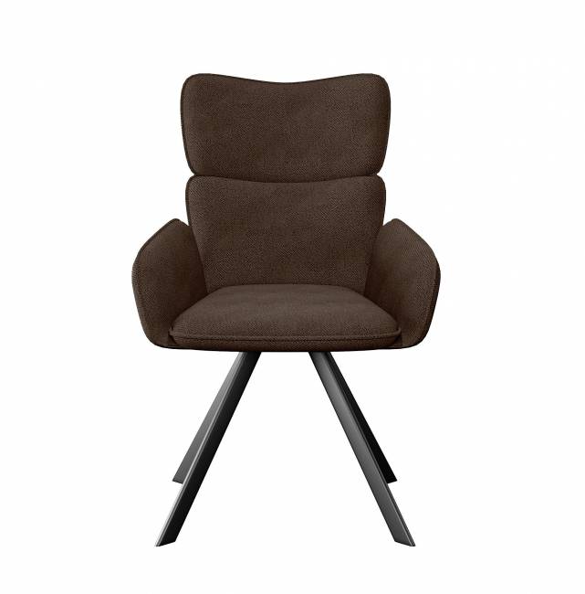 Стул DikLine 501 поворотный SB3 шоколад, ножки черные