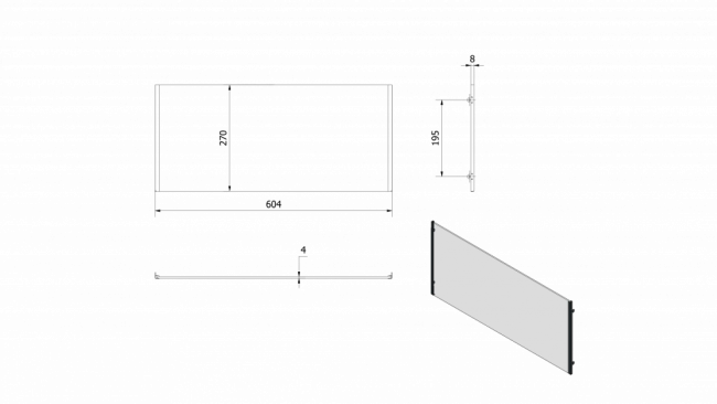 Стекло декоративное для биокамина NOVEMBER, DECEMBER, AUGUST