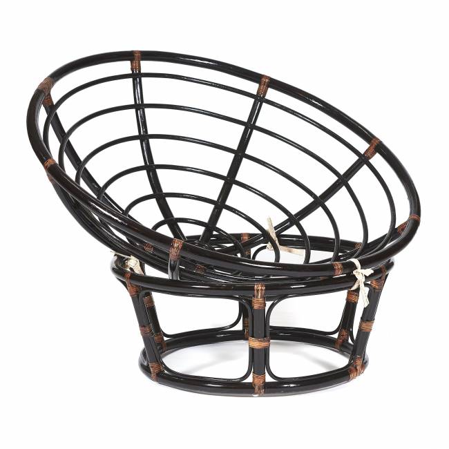 Кресло Папасан/Papasan (23/01 W) /без подушки/ 115х101х104см, античный черно-коричневый темно-коричневый