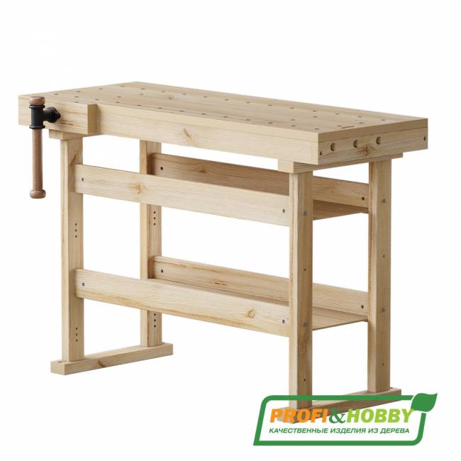 Верстак деревянный "Мастер", сосна