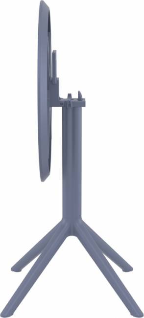 Стол пластиковый складной Sky Folding Table Ø60 темно-серый Ø600х740 мм