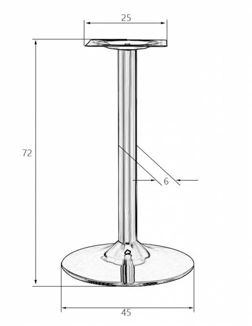 Подстолье обеденное DOBRIN ALAN GREY-BEIGE