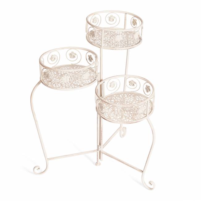 Цветочница Secret de Maison Трио/Trio (мод.PL08-9998) металл, 31х23х60см, античный белый antique white металл