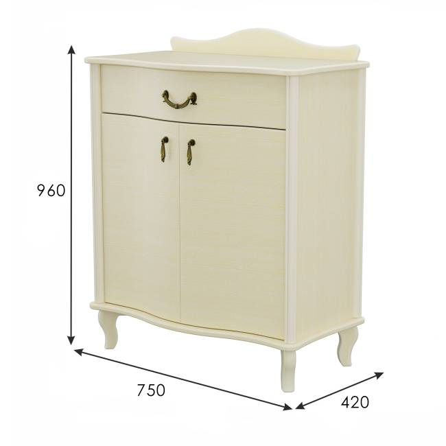 Комод Джульетта с распашными дверцами, дуб шампань Л