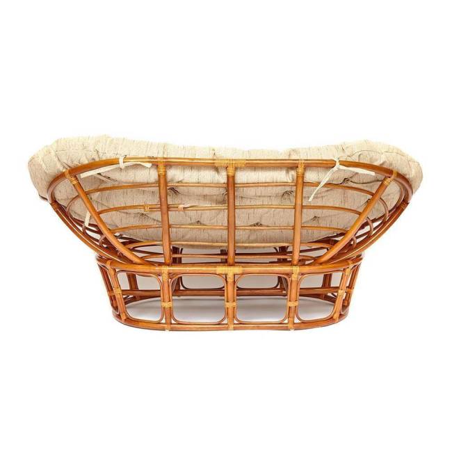 Диван Мамасан/Mamasan (23/02 W) /с подушкой/ подушка 182х119см, 169х102х80см, коньячный, ткань, старт Cognac (коньяк)