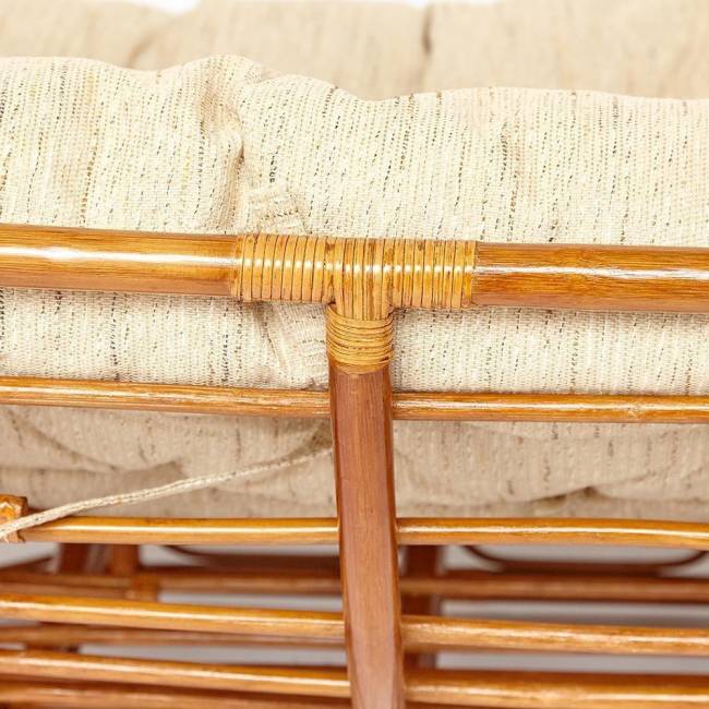 Диван Мамасан/Mamasan (23/02 W) /с подушкой/ подушка 182х119см, 169х102х80см, коньячный, ткань, старт Cognac (коньяк)