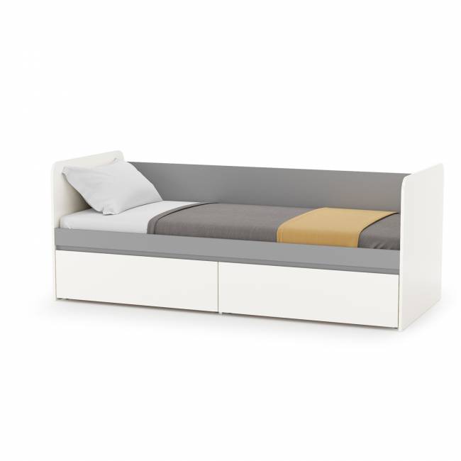 Мебель детская Торонто компоновка № 26 цвет белый шагрень/стальной серый Мебель детская Торонто компоновка № 26 цвет белый шагрень/стальной серый