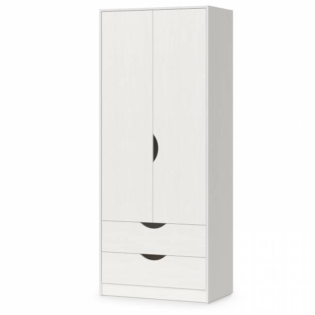Шкаф для одежды Уна 13.327 цвет белый шкаф с двумя выдвижными ящиками