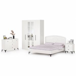 Валенсия Спальня № 31 цвет белый шагрень