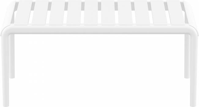 Столик пластиковый журнальный Paris Lounge Table белый 900х500х400 мм