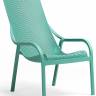 Лаунж-кресло пластиковое Net Lounge ментоловый 615х900х990 мм