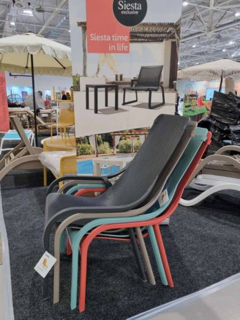 Лаунж-кресло пластиковое Net Lounge ментоловый 615х900х990 мм