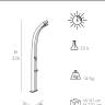 Душ солнечный Spring A 120 120х260х2260 мм Душ солнечный Spring A 120 120х260х2260 мм