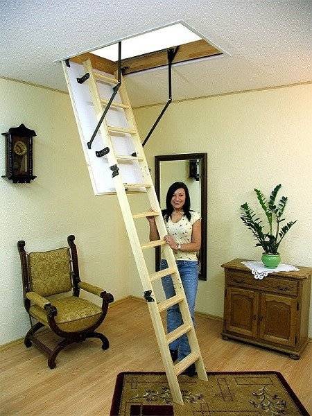 Чердачная складная лестница Oman Termo 110х70