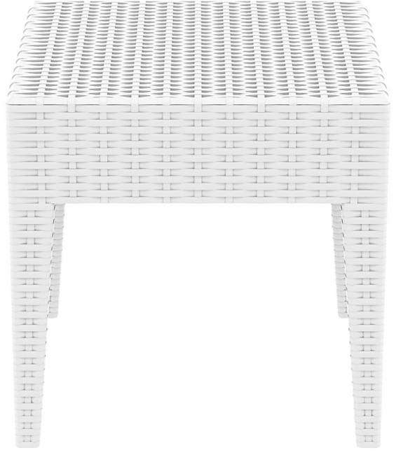 Столик плетеный для шезлонга GT 1009 белый 450х450х450 мм