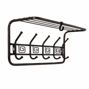 Вешалка с полкой Ажур 80 см  медный антик