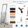 Зеркало напольное BeautyStyle 27 слоновая кость 135 см х 42,5 см