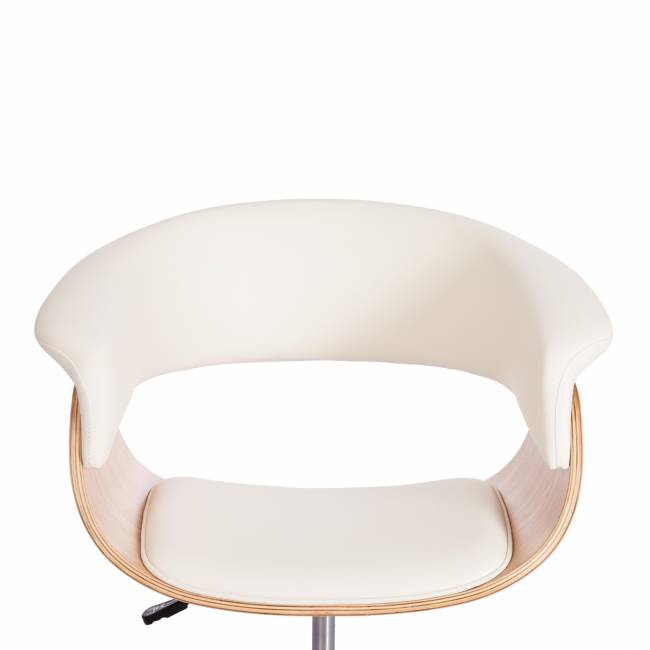 Кресло Вимта/Vimta натуральный, кож/зам белый белый