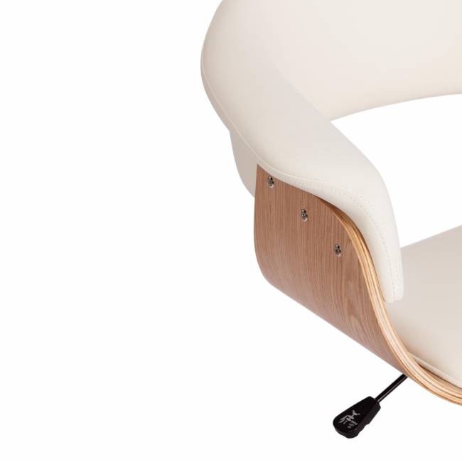 Кресло Вимта/Vimta натуральный, кож/зам белый белый