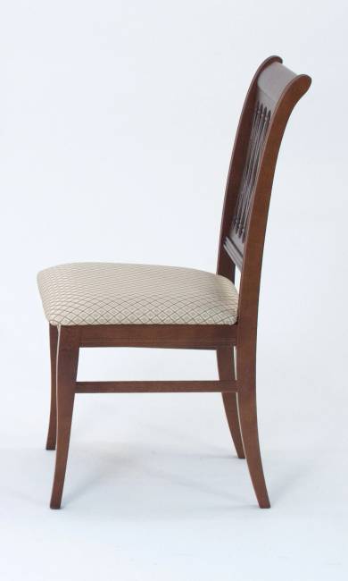 Обеденная группа Верди 120 со стульями Рич/ ромб бежевый, Орех