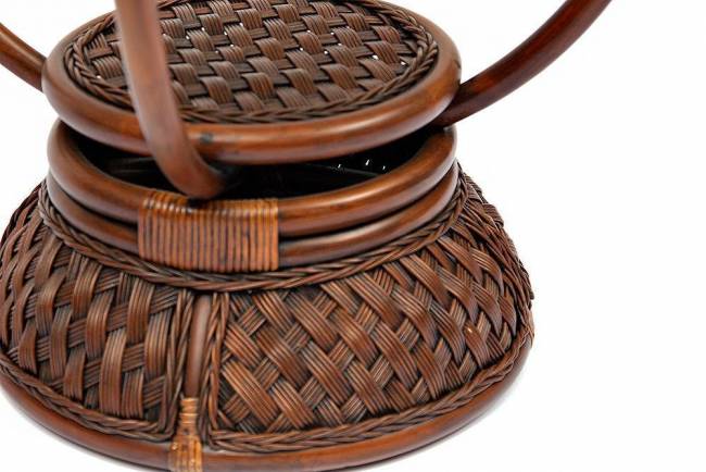 Столик кофейный Андреа/Andrea ротанг, Д60х50см, пекан античн. орех Pecan Washed (античн. орех) ротанг