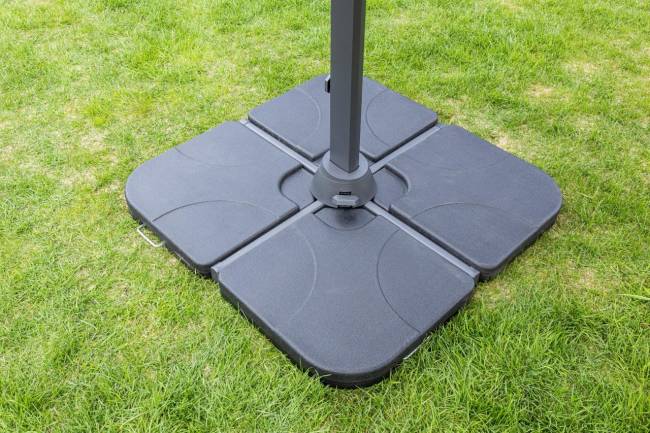 Зонт SKY BLACK квадратный в комплекте с утяжелителями