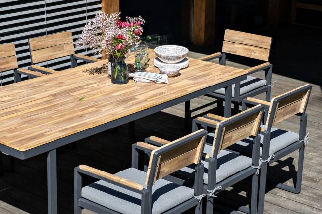 Обеденная группа из алюминия ТОПА XL