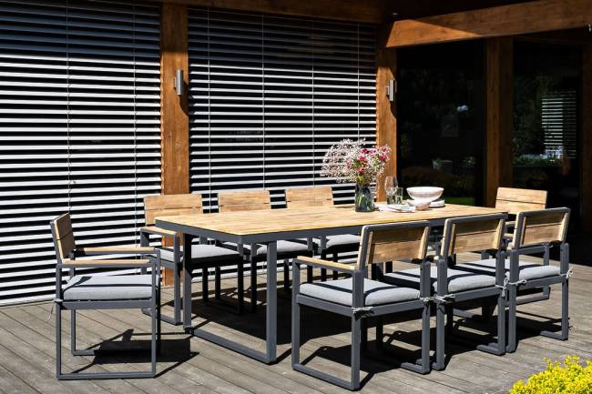 Обеденная группа из алюминия ТОПА XL