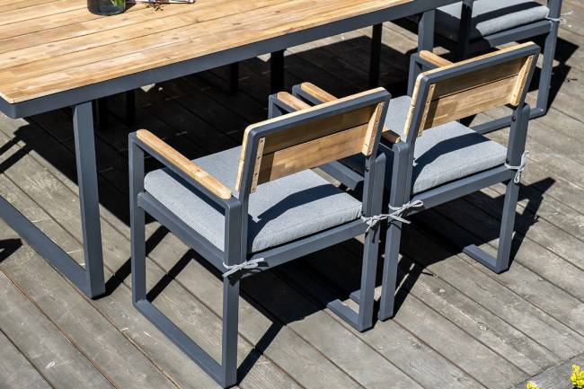 Обеденная группа из алюминия ТОПА XL