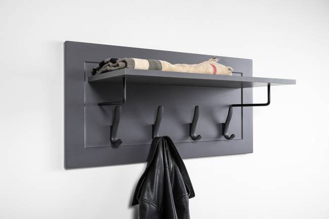 Стенка в прихожую Остин № 58 цвет серый графит/дуб крафт золотой Стенка в прихожую Остин № 58 цвет серый графит/дуб крафт золотой