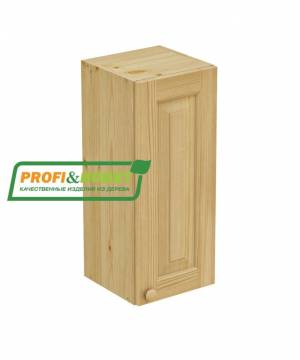 Шкаф навесной 300 х 300 х 720 филенка, сосна, бесцветный лак