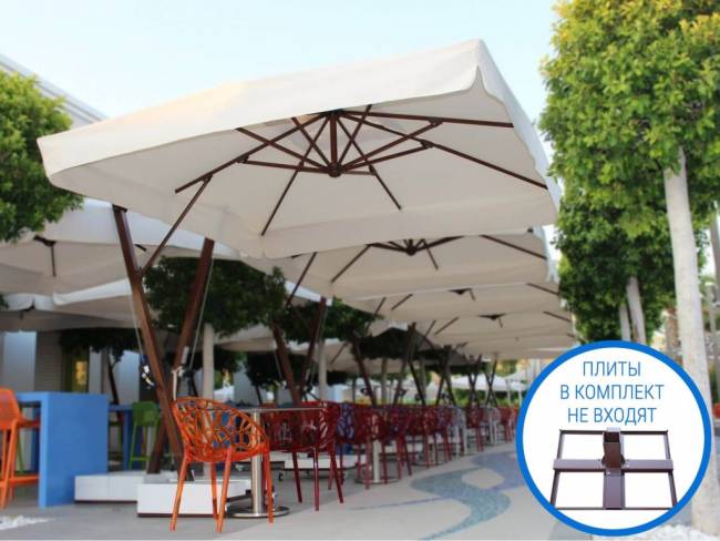 Зонт профессиональный 4х4 м Banana бежевый 4000х4000 мм