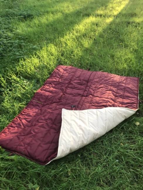 Двухсторонний Матрас-накидка Мелания, бордовый,170 х 150