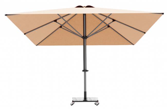 Зонт профессиональный 3х4 м Lux Telescopic Manuel бежевый 3000х4000 мм