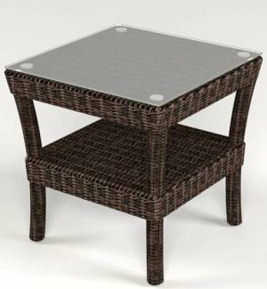 Кофейный столик "Малага Классик" малый, коричневый, черный