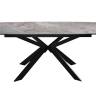Стол DikLine BK140 Керамика Italian Grey (глянец серый)/подстолье черное/опоры черные Стол DikLine BK140 Керамика Italian Grey (глянец серый)/подстолье черное/опоры черные