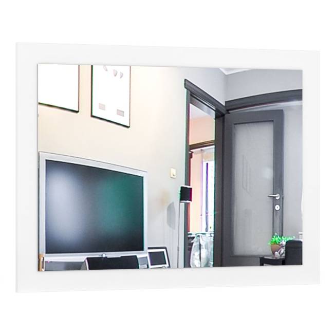 Кровать Муссон с подъёмным ортопедом и стол Бостон с зеркалом цвет белый/дуб эндгрейн элегантный/кожзам белый